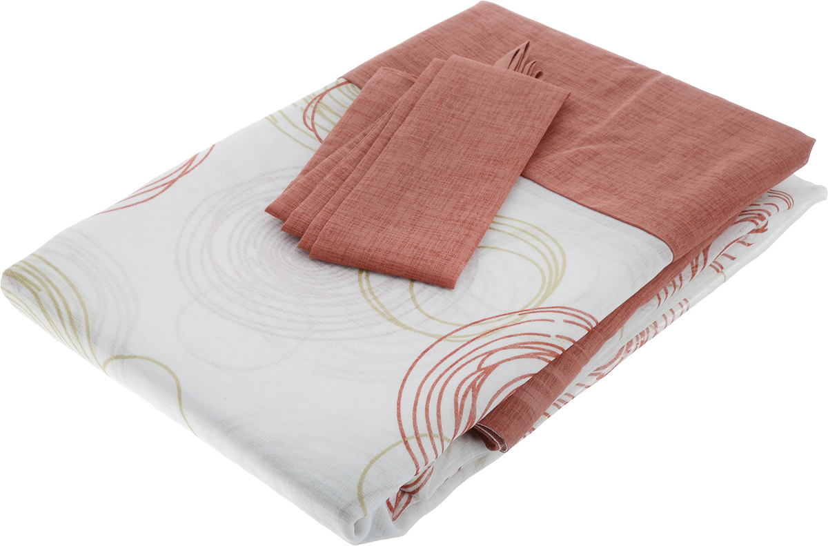 Комплект штор Sanpa Home Collection Эда, на ленте, цвет: бежевый, терракотовый, высота 180 смКШЭДА беж-терракот, , 140*180-2шт+подхваты Комплект штор Sanpa Home Collection Эда, на ленте, цвет: бежевый, терракотовый, высота 180 смКШЭДА беж-терракот, , 140*180-2шт+подхватыКомплект штор Sanpa Home Collection Эда, выполненный из 100% полиэстера, великолепно украсит любое окно. Комплект состоит из двух штор и двух подхватов. Оригинальный рисунок и приятная цветовая гамма привлекут к себе внимание и органично впишутся в интерьер помещения. Этот комплект будет долгое время радовать вас и вашу семью!В комплект входит: Штора: 2 шт. Размер (Ш х В): 140 см х 180 см.Подхват: 2 шт.