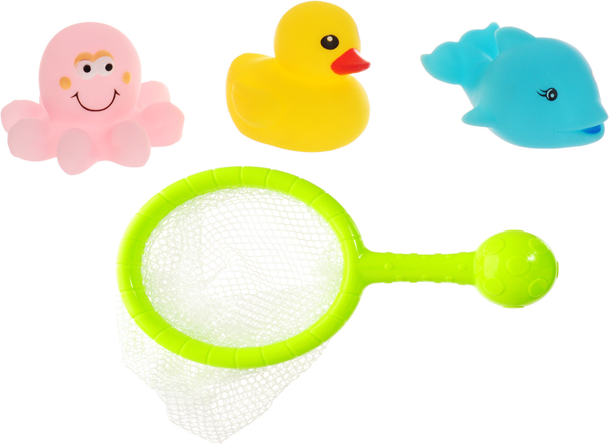ABtoys Игрушка для ванной Сачок с игрушками вид 2