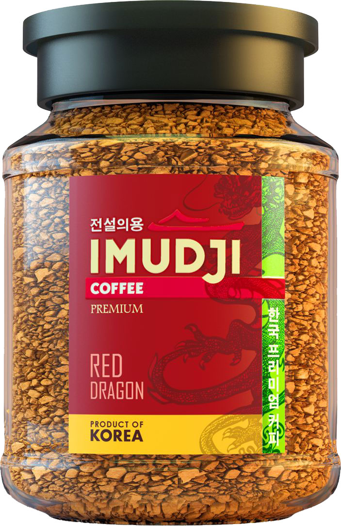 Imudji Red Dragon кофе растворимый, 100 г63201 Imudji Red Dragon кофе растворимый, 100 г63201Кофейный бленд сочетает в себе арабику из Эфиопии и 30% вьетнамской робусты. Крепкий насыщенный вкус, долгое послевкусие.