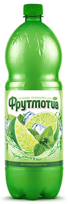 Фрутмотив напиток мохито, 1,5 л4601025112721 Фрутмотив напиток мохито, 1,5 л4601025112721Сокосодержащий напиток с ярким вкусом мохито.