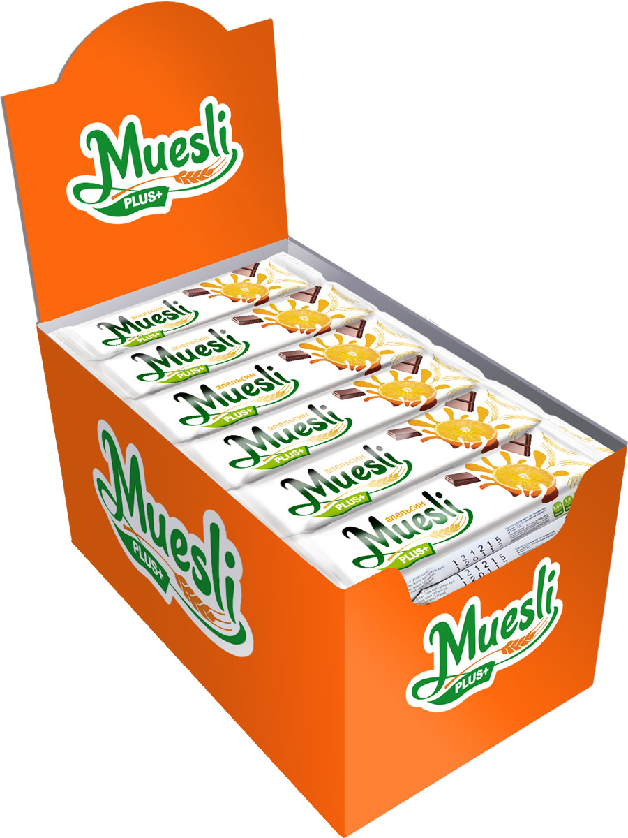 Matti Muesli Plus батончик мюсли апельсин, 36 шт по 24 гУТ-00000075 Matti Muesli Plus батончик мюсли апельсин, 36 шт по 24 гУТ-00000075Батончики-мюсли Muesli Plus+ обладают сбалансированным составом и являются продуктом переработки натуральных злаков, здоровым и полезным источником сил и энергии. Содержат злаки, натуральные кусочки апельсина. В состав входит натуральный ароматизатор.