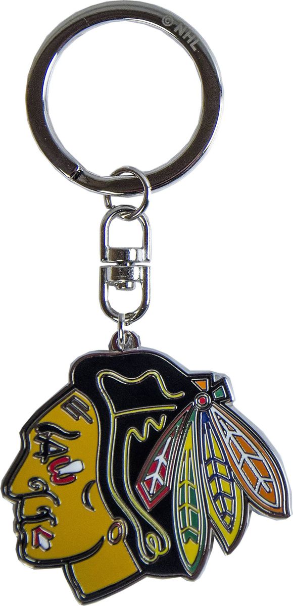 Брелок Atributika & Club Chicago Blackhawks, цвет: черный, желтый. 5500155001 Брелок Atributika & Club Chicago Blackhawks, цвет: черный, желтый. 5500155001Брелок Atributika & Club выполнен из металла в виде символики вашего любимого клуба. Брелок дополнен небольшой цепочкой и заводным кольцом. Длина: 4,5 см.
