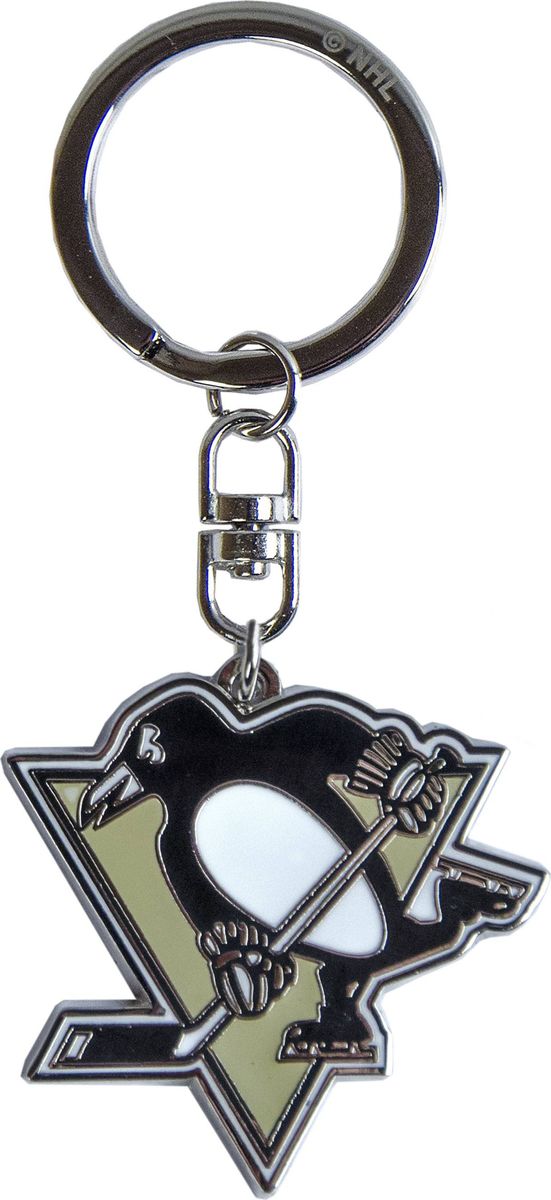 Брелок Atributika & Club Pittsburgh Penguins, цвет: черный, серый. 5500455004 Брелок Atributika & Club Pittsburgh Penguins, цвет: черный, серый. 5500455004Брелок Atributika & Club выполнен из металла в виде символики вашего любимого клуба. Брелок дополнен небольшой цепочкой и заводным кольцом. Длина: 4,5 см.