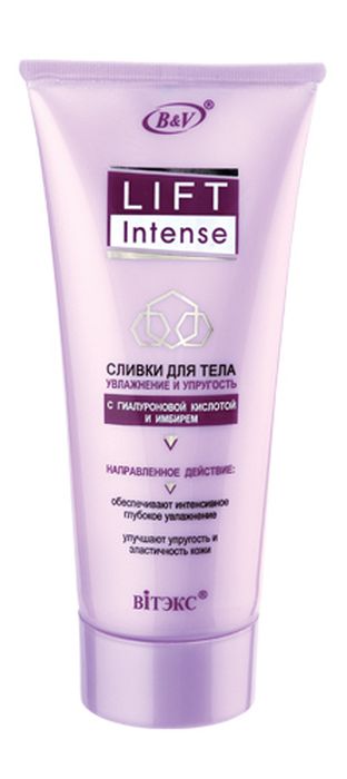 Витэкс Lift Intense Сливки для тела Увлажнение и Упругость с гиалуроновой кислотой и имбирем, 200 мл