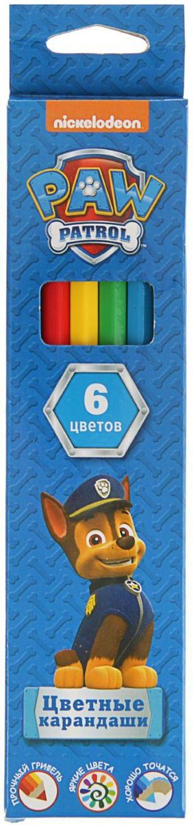 Paw Patrol Набор карандашей 6 цветов2348301 Paw Patrol Набор карандашей 6 цветов2348301Изделия данной категории необходимы любому человеку независимо от рода его деятельности. У нас представлен широкий ассортимент товаров для учеников, студентов, офисных сотрудников и руководителей, а также товары для творчества.