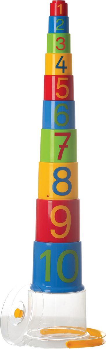 Gowi Набор игрушек для песочницы Ведерко-пирамидка Цифры 10 шт