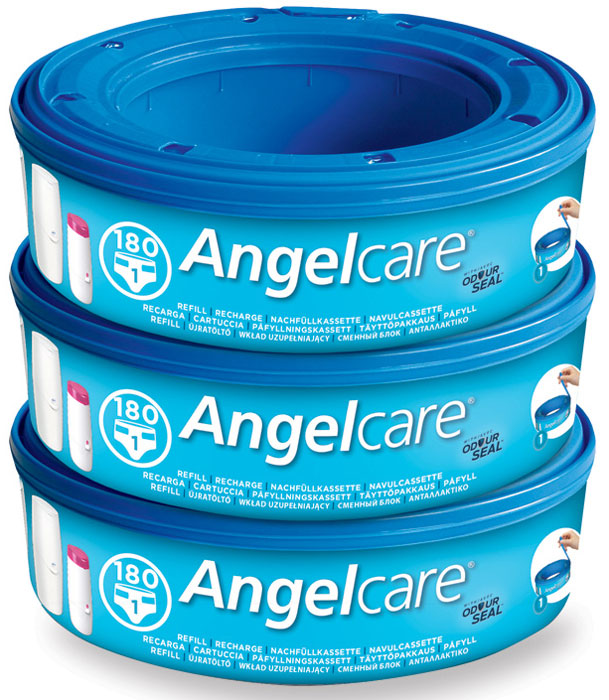 Angelcare Комплект сменных кассет к накопителю для подгузников 3 шт AR9003-EUAR9003-EU_на 180 шт Angelcare Комплект сменных кассет к накопителю для подгузников 3 шт AR9003-EUAR9003-EU_на 180 штAngelcare Комплект сменных кассет к накопителю для подгузников 3 шт AR9003-EU