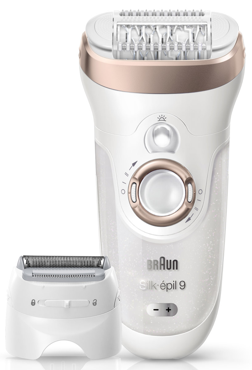 Эпилятор Braun Silk-epil 9 9-561 Wet & Dry с 6 насадками81476713_бежевый Эпилятор Braun Silk-epil 9 9-561 Wet & Dry с 6 насадками81476713_бежевыйЭпилятор Braun Silk-epil 9 - наш самый быстрый и точный эпилятор*, делающий кожу гладкой, как после салона, на срок до 4-х недель. В набор также входят 6 дополнительных насадок, позволяющих проводить полный набор процедур по удалению волос в домашних условиях.Преимущества: - Эпилятор удаляет больше волосков за одно движение*- Процедура эпиляции позволяет удалить в 4 раза более короткие волоски, чем воск- Благодаря технологии Wet & Dry эпиляция становится практически безболезненной при регулярном проведении процедуры- В набор входят 6 насадок, включая бритвенную головку и насадку-триммер*по сравнению с другими эпиляторами Braun