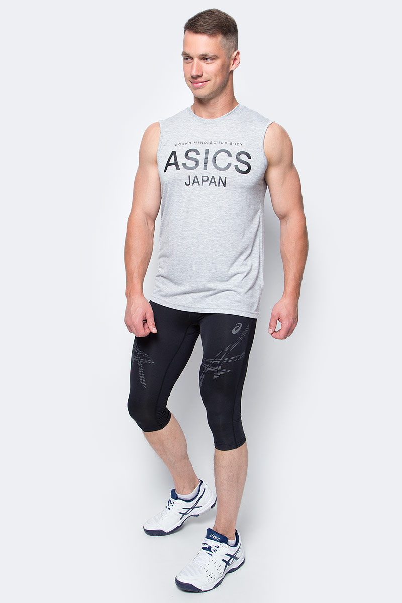 Тайтсы для бега мужские Asics Asics Strp Kneetight, цвет: черный. 141210-0904. Размер L (50/52)141210-0904 Тайтсы для бега мужские Asics Asics Strp Kneetight, цвет: черный. 141210-0904. Размер L (50/52)141210-0904Стильные мужские тайтсы Asics Asics Strp Kneetight, изготовленные из износостойкого приятного на ощупь эластичного материала, предназначены специально для бега. Материал прекрасно отводит влагу и сохраняет тело в сухости. Тайтсы идеально прилегают к телу, абсолютно не сковывая движений.Укороченная модель снабжена поясом на резинке.Отличный вариант для активных тренировок.