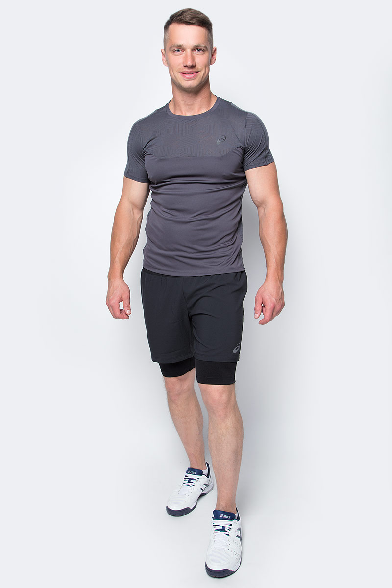 Шорты для бега мужские Asics 2-N-1 Short, цвет: черный. 141245-0904. Размер L (50/52)141245-0904 Шорты для бега мужские Asics 2-N-1 Short, цвет: черный. 141245-0904. Размер L (50/52)141245-0904Мужские шорты Asics 2-N-1 Short, станут отличным дополнением к вашему спортивному гардеробу. Они выполнены из полиэстера, удобно сидят и превосходно отводят влагу от тела, оставляя кожу сухой. Модель дополнена эластичной резинкой на поясе. Эти модные шорты идеально подойдут для бега и других спортивных упражнений. В них вы всегда будете чувствовать себя уверенно и комфортно.