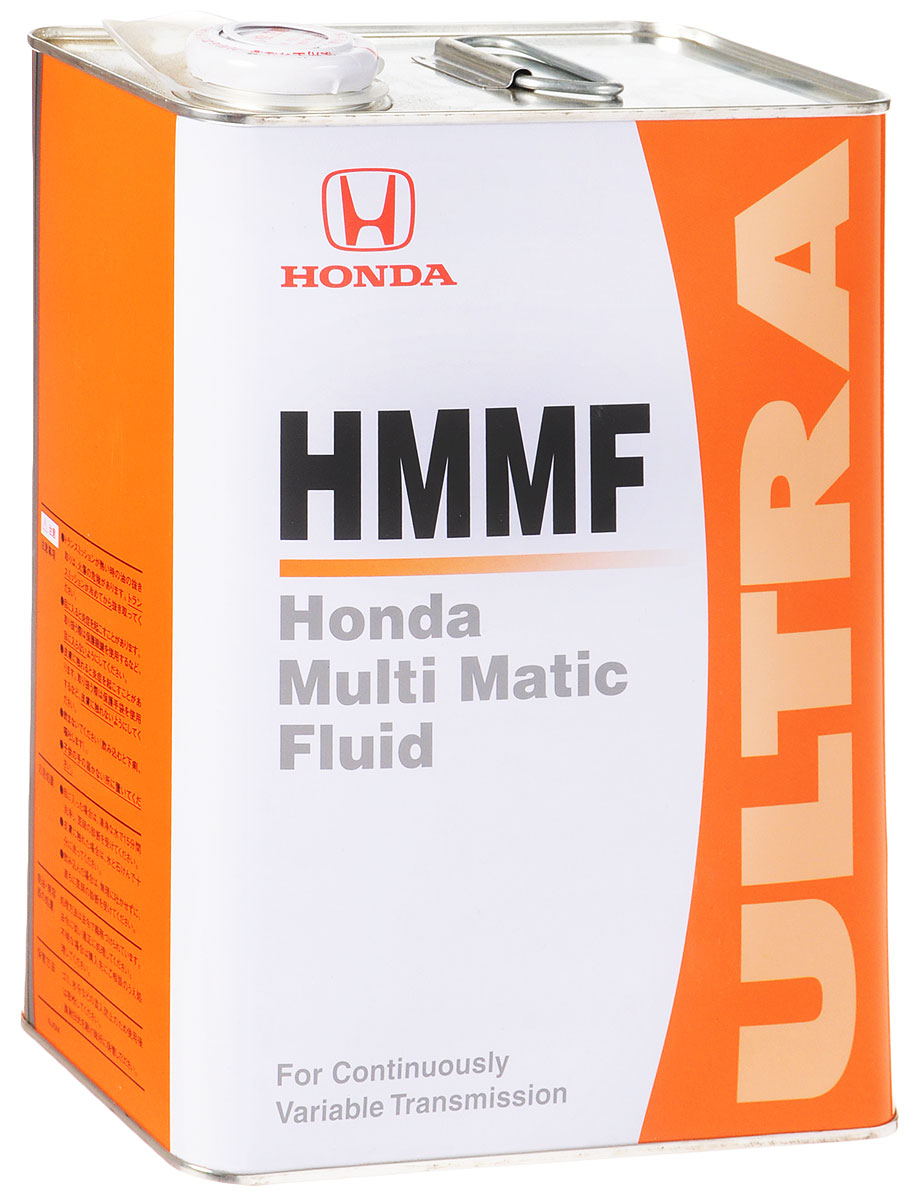 Масло трансмиссионное Honda HMMF, для вариаторов, 4 л08260-99904 Масло трансмиссионное Honda HMMF, для вариаторов, 4 л08260-99904Трансмиссионное масло Honda HMMF обеспечивает работу системы CVT (НММ - одна из ее разновидностей), основанной на методе стартового сцепления в автомобилях Honda. Поскольку оно является специальной жидкостью, предназначенной для трансмиссионной системы НMМ, отвечает особенностям этой трансмиссионной системы, а также является усовершенствованным в плане долговечности.Данная трансмиссионная жидкость не может быть использована в автомобилях с АКП, а также с системами CVT оборудованными гидротрансформатором.Товар сертифицирован.