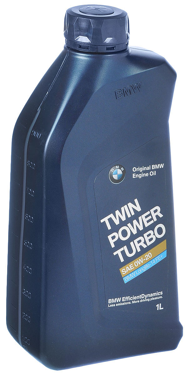 Масло моторное BMW Twinpower Turbo, синтетическое, класс вязкости 0W-20, 1 л83212365926 Масло моторное BMW Twinpower Turbo, синтетическое, класс вязкости 0W-20, 1 л83212365926Синтетическое моторное масло BMW Twinpower Turbo предназначено для всех бензиновых и дизельных двигателей автомобилей MINI, формула Low-SAPS обеспечивает защиту сажевого фильтра дизельного двигателя от загрязнения. Отличается от обычных моторных масел тем, что в полной мере позволяет двигателям реализовывать возможности технологий EfficientDynamics. Обеспечивает стабильность рабочих характеристик в широком диапазоне температур и нагрузок двигателя. Запатентованная технология активной очистки защищает от образования отложений и коррозии, таким образом продлевая срок службы двигателей.Товар сертифицирован.