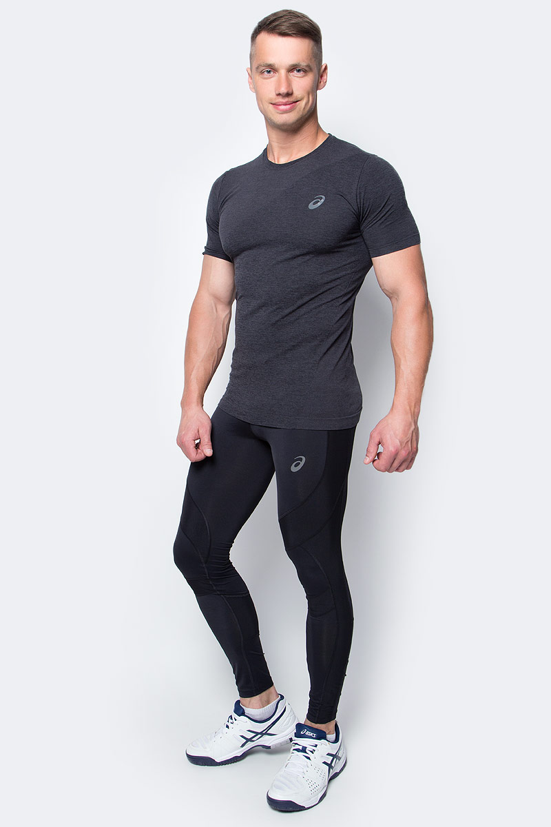Тайтсы для бега мужские Asics Leg Balance Tight, цвет: черный. 143628-0901. Размер L (50/52)143628-0901 Тайтсы для бега мужские Asics Leg Balance Tight, цвет: черный. 143628-0901. Размер L (50/52)143628-0901Тайтсы для бега мужские Asics Leg Balance Tight изготовлены из высококачественного нейлона и спандекса, они великолепно тянутся. Обтягивающие тайтсы дополнены широкой эластичной резинкой на талии.