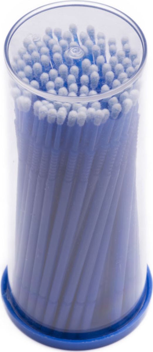 Sexy Lashes Безворсовые микрощеточки 2 мм, синие (L), 100 шт