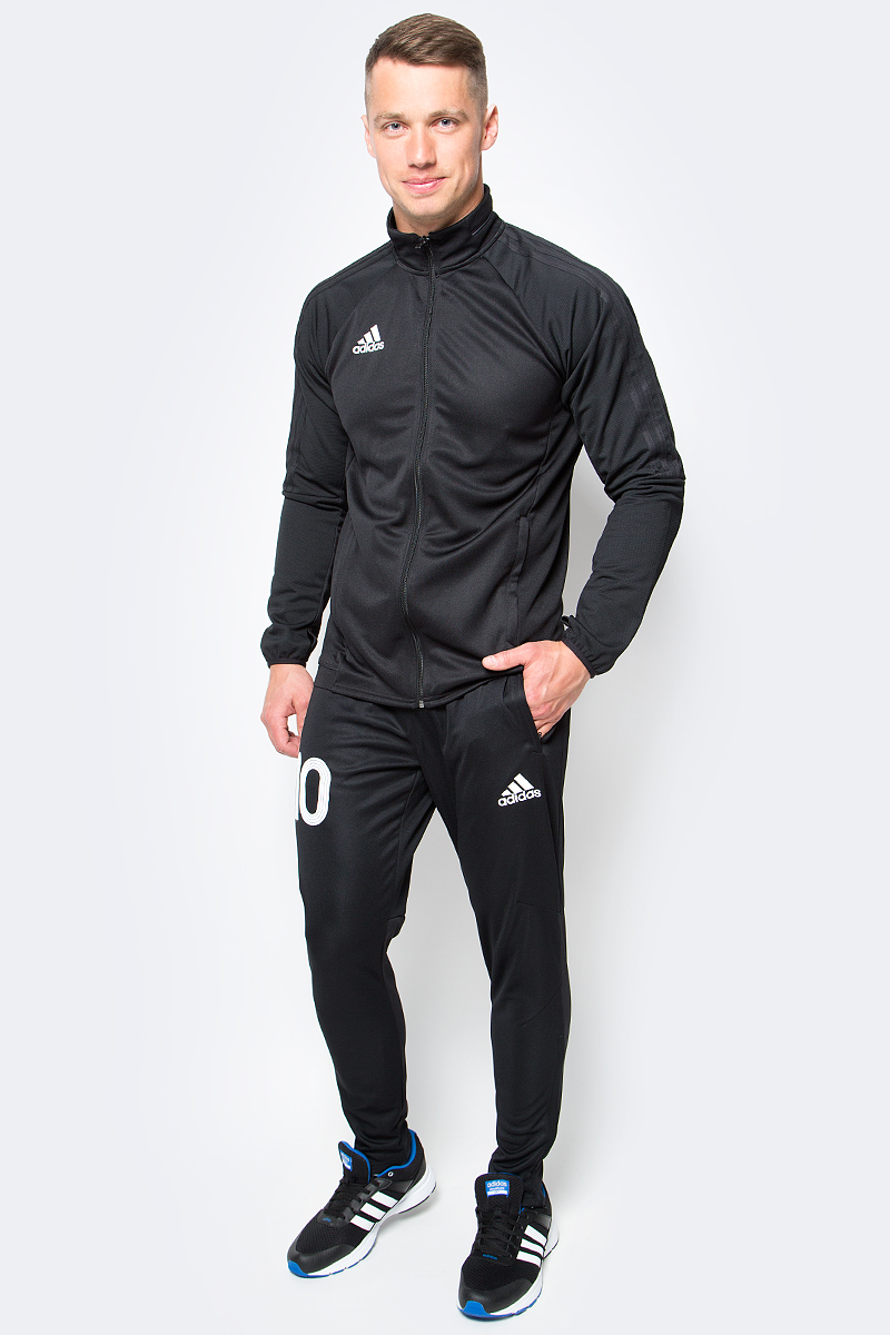 Ветровка для футбола мужская adidas Tiro17 Trg Jkt, цвет: черный. BJ9294. Размер L (52/54)BJ9294 Ветровка для футбола мужская adidas Tiro17 Trg Jkt, цвет: черный. BJ9294. Размер L (52/54)BJ9294Ветровка для футбола мужская adidas Tiro17 Trg Jkt выполнена из 100% полиэстера. В этой спортивной куртке вы сможете тренироваться каждый день. Модель сшита из отводящей влагу ткани, сохраняющей ощущение комфорта и сухости. Ткань с технологией climalite быстро и эффективно отводит влагу с поверхности кожи, поддерживая комфортный микроклимат. Изделие с воротником-стойкой и длинными рукавами. Модель дополнена боковыми карманы на молнии. Манжеты с прорезями для больших пальцев удерживают рукава на месте и обеспечивают дополнительный комфорт.