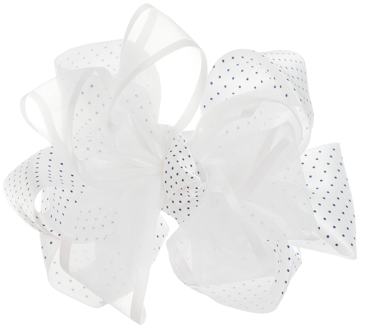 Babys Joy Резинка для волос цвет белый К 10К 10_белый Babys Joy Резинка для волос цвет белый К 10К 10_белыйРезинка для волос Babys Joy выполнена в виде бантика из двух сплетенных вместе лент, одна из которых с принтом в мелкий горох. Резинка позволит убрать непослушные волосы с лица и придаст образу немного романтичности и очарования.Резинка для волос Babys Joy подчеркнет уникальность вашей маленькой модницы и станет прекрасным дополнением к ее неповторимому стилю.