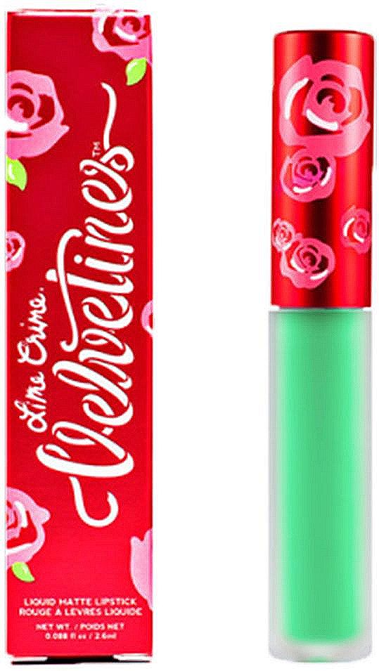 Lime Crime Помада для губ матовая Velvetines Alien, 2,6 млL001-32-0000 Lime Crime Помада для губ матовая Velvetines Alien, 2,6 млL001-32-0000Помада имеет невероятную стойкость – она плотно держится на губах с момента нанесения до момента снятия макияжа, абсолютно не размазывается и не стирается ни при каких условиях, даже при контакте с водой, поцелуях или приеме пищи. Смывается помада только специальными средствами для снятия макияжа.