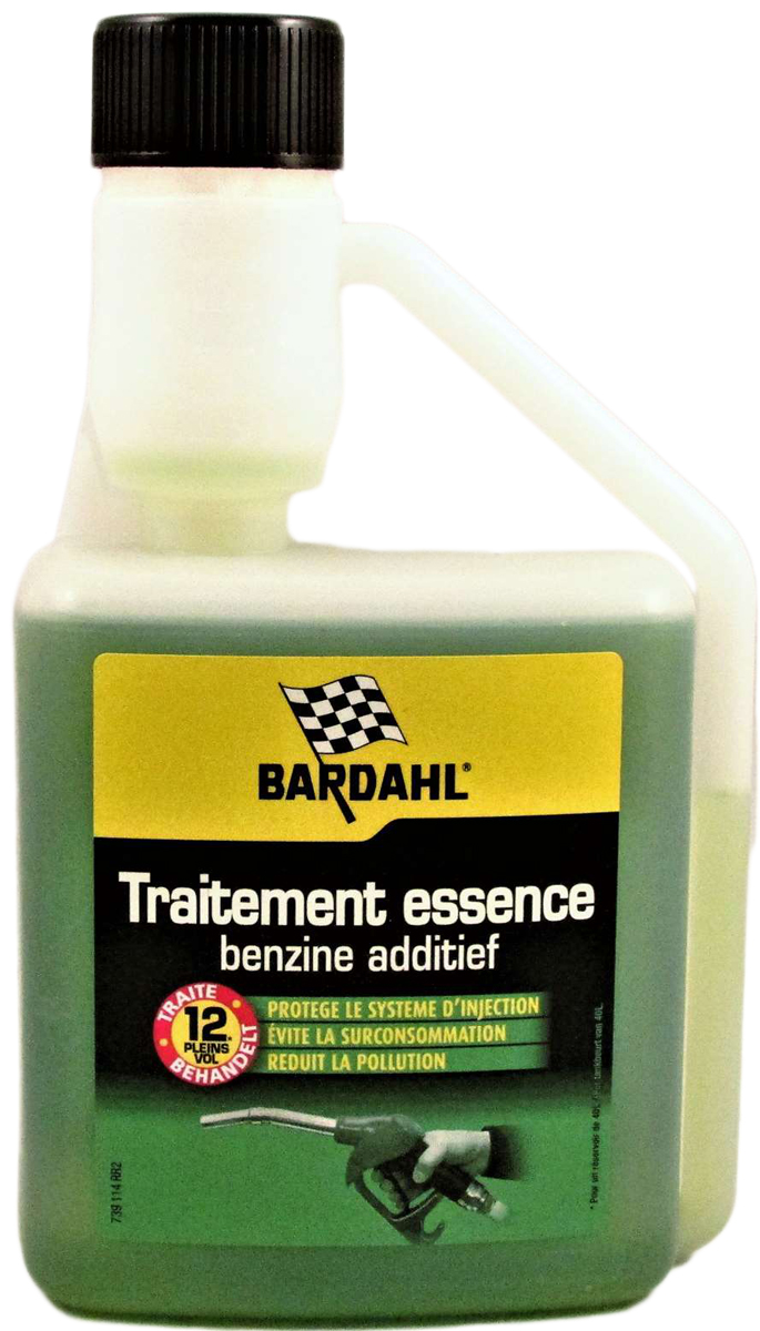 Добавка многофункциональная Bardahl Concentrated Fuel Preventive Treatment, в бензин, концентрат, 500 мл1149 Добавка многофункциональная Bardahl Concentrated Fuel Preventive Treatment, в бензин, концентрат, 500 мл1149Концентрированная присадка повседневного применения для бензина Bardahl Fuel Treatment разработана как профилактическое средство, которое можно использовать в течение всего срока эксплуатации автомобиля, с целью улучшения эксплуатационных характеристик бензинового топлива. Она обеспечивает дополнительную защиту деталей топливной системы засорения, износа и коррозии. Благодаря экономии топлива, использование присадки Bardahl Fuel Treatment позволяет окупить ее стоимость уже на 7-й заправке. Флакон присадки Bardahl Fuel Treatment 500 мл., рассчитан на обработку 500 литров бензина!