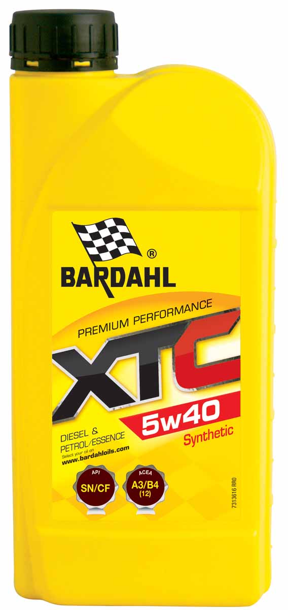 Масло моторное Bardahl XTС, НС-синтетическое, 5W-40, 1 л36161 Масло моторное Bardahl XTС, НС-синтетическое, 5W-40, 1 л36161Высококачественное полусинтетическое моторное масло для бензиновых и дизельных двигателей, с турбонаддувом или без. Расширенный интервал замены масла. Отличная защита при холодном запуске и в любых скоростных режимах. Bardahl XTC 10W40 можно использовать круглый год. Очень хорошая текучесть при низкой температуре. ACEA A3/B4 (12) API SL/CF OEM MB 229.1, 502.00/505.00