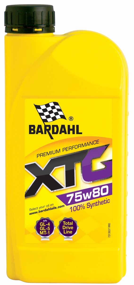 Масло трансмиссионное Bardahl XTG, синтетическое, 75W80, 1 л36371 Масло трансмиссионное Bardahl XTG, синтетическое, 75W80, 1 л36371Синтетическое масло для трансмиссии с тяжелым и обычным режимом эксплуатации. Разработано для смазки механических трансмиссий, дифференциалов и коробок передач работающих в условиях тяжелых нагрузок, высоких скоростей и температуры. Особенно подходит для высоконагруженных гипоидных передач. Обладает отличной термической стабильностью. Спецификации OEM MIL L-2105D, MACK GO-G, MAN 342N/342 Type M1, ZF TE-ML 05A/12A.
