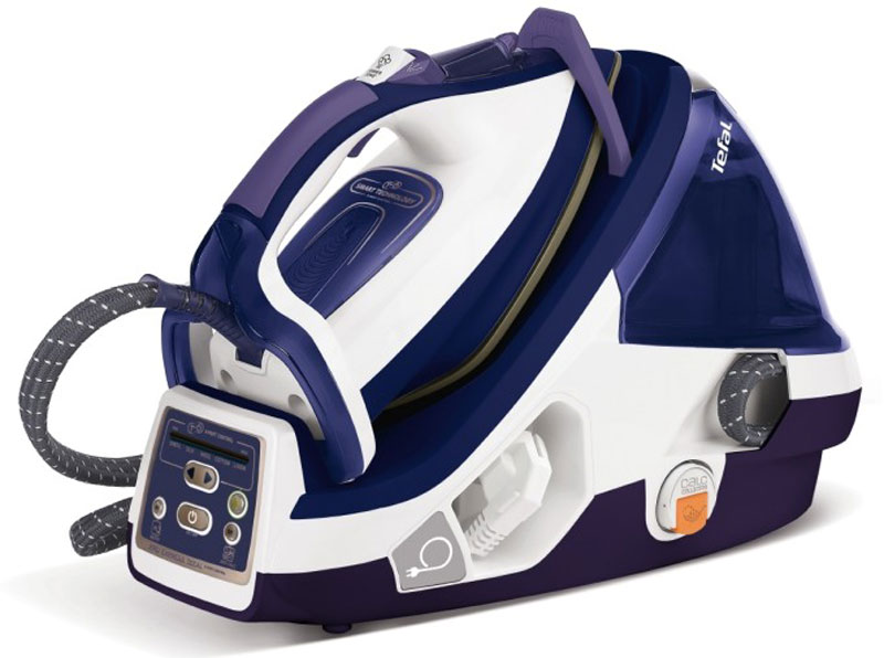 Tefal GV8977E0 Pro Express X-Pert Plus парогенераторGV8977E0 Tefal GV8977E0 Pro Express X-Pert Plus парогенераторGV8977E0Tefal GV8977E0 Pro Express X-Pert Plus - быстрое и легкое глажение одним касанием. Управляйте вашим парогенератором одним прикосновением благодаря уникальной системе электронной регулировки. Высокая мощность подачи пара и большой резервуар для воды превращают Pro Express из высококлассного утюга в эффективный вертикальный отпариватель.С парогенератором Pro Express от Tefal забота о вещах становится проще и приятнее. Благодаря уникальной системе электронной регулировки Smart Technology вы подберете оптимальные настройки для любых типов тканей.Система Fast Heat Up обеспечивает быстрый нагрев, а высокая мощность - постоянную подачу пара 120 г/мин и паровой удар 420 г/мин.Уникальный паровой носик тоже задействован - концентрация отверстий для выпуска пара в нем позволяет получить удар в носике до 360 г/мин и разгладить все складки с высокой точностью.Большого объема резервуара для воды хватит на длительное глажение и отпаривание.Парогенератор прекрасно подойдет для ежедневного использования, а хранить его можно в любом месте благодаря компактному размеру и уникальной системе защелкивания утюга на базе.5 настроек гарантируют оптимальную комбинацию силы подачи пара и температуры для каждого типа ткани.Мощный и компактный парогенератор создает больше пара и подает его под давлением 7,2 бар для быстрого и качественного отпаривания и глажения без лишних усилий.Эксклюзивный съемный коллектор для сбора накипи от Tefal задерживает частички накипи в бойлере и гарантирует долгую и бесперебойную подачу пара. Коллектор очень легко чистить.Уникальное покрытие Autoclean, созданное в Tefal, защищает подошву утюга от любых пятен и поддерживает ее в безупречном состоянии.Благодаря специальной системе блокировки парогенератор безопасно хранить и удобно транспортировать.Автоматическая смотка шнура для удобного хранения и безопасной транспортировки.
