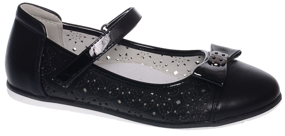 Туфли для девочки Tom&Miki, цвет: черный. B-1582-B. Размер 33