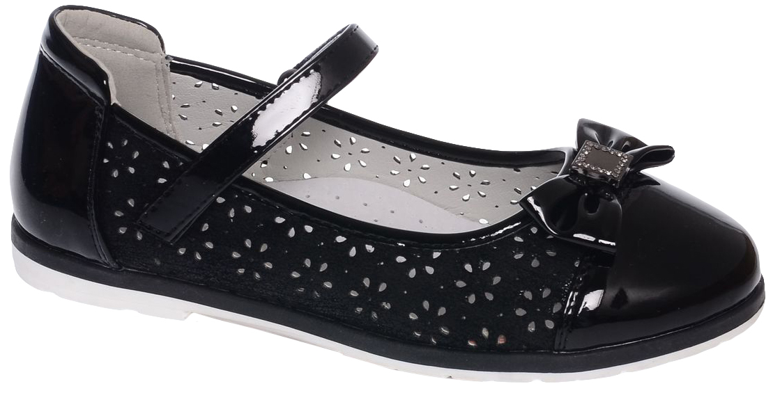 Туфли для девочки Tom&Miki, цвет: черный. B-1589-B. Размер 36