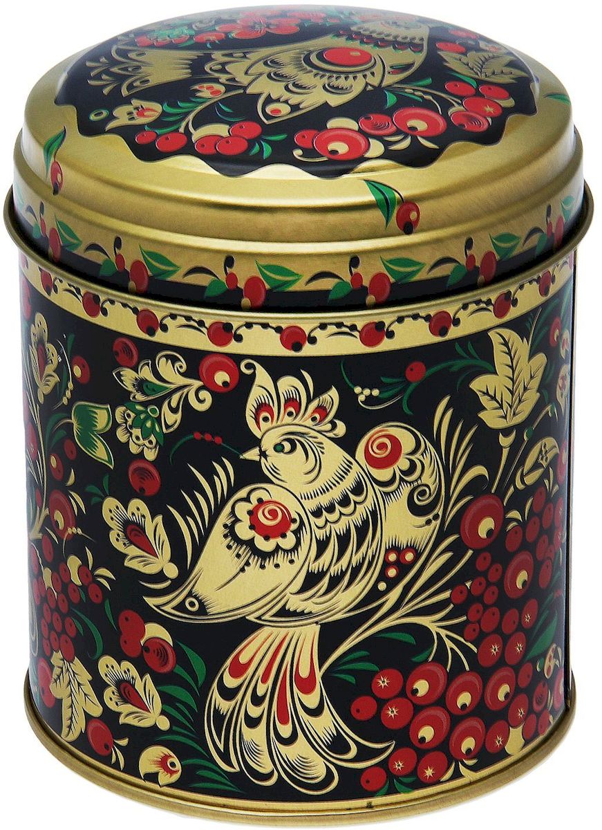 Банка для сыпучих продуктов Рязанская фабрика жестяной упаковки Хохлома. Птицы, 800 мл1617206 Банка для сыпучих продуктов Рязанская фабрика жестяной упаковки Хохлома. Птицы, 800 мл1617206Металлическая банка - лучший способ сохранить крупы и травы, чай и кофе в наилучшем состоянии.- Изделия от Рязанской фабрики жестяной упаковки радуют потребителей уже долгие годы. Чем хороша именно эта банка?- Плотная крышка предохраняет содержимое от высыпания.- Защита от солнечного света продлевает срок годности продуктов.- Яркий дизайн добавит свежую нотку в оформление кухни.- Банка может быть использована для хранения мелких хозяйственных предметов.Наводите порядок на кухне со вкусом!