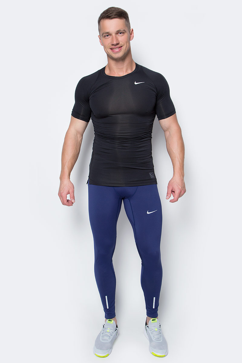 Футболка мужская Nike Cool Comp SS, цвет: черный. 703094-010. Размер XL (52/54)703094-010 Футболка мужская Nike Cool Comp SS, цвет: черный. 703094-010. Размер XL (52/54)703094-010Мужская футболка Cool Comp SS от Nike изготовлена из ультрамягкой ткани Dri-Fit. Ткань Dri-Fit обеспечивает воздухопроницаемость и комфорт. Модель с круглым вырезом горловины и короткими рукавами-реглан оформлена фирменным логотипом. Спинка модели немного удлинена. Нижняя часть модели по боковым швам дополнена небольшими разрезами.