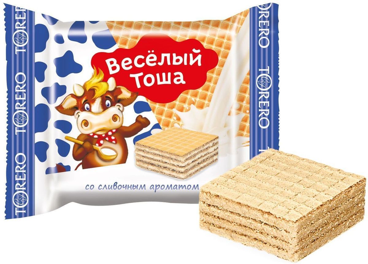 Веселый Тоша десерт вафельный со сливочным ароматом, 250 г4603593007447 Веселый Тоша десерт вафельный со сливочным ароматом, 250 г4603593007447Вкусные сладкие вафельные десерты Веселый Тоша в удобной порционной упаковке - заряд бодрости для детей и взрослых.