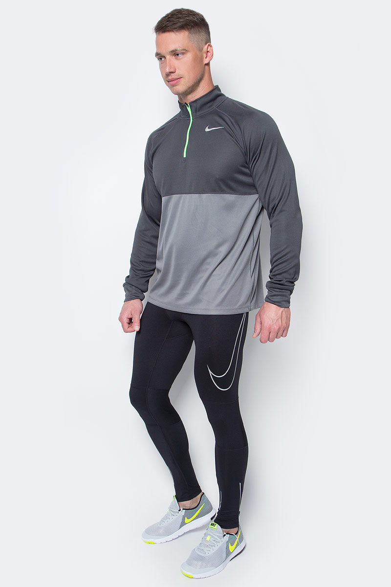Тайтсы мужские Nike Pwr Flsh Essntl Tght, цвет: черный. 828664-010. Размер L (50/52)828664-010 Тайтсы мужские Nike Pwr Flsh Essntl Tght, цвет: черный. 828664-010. Размер L (50/52)828664-010Мужские тайтсы от Nike выполнены из эластичного полиэстера. Благодаря технологии Dri-Fit поддерживается оптимальная температура тела, излишняя влага выводится на поверхность для быстрого испарения. Легкий высокотехнологичный материал обеспечивает сухость и комфорт. Зауженный крой и эластичный пояс со шнурком обеспечат комфорт. Модель сзади имеет карман на застежке-молнии, светоотражающие вставки и плоские швы.