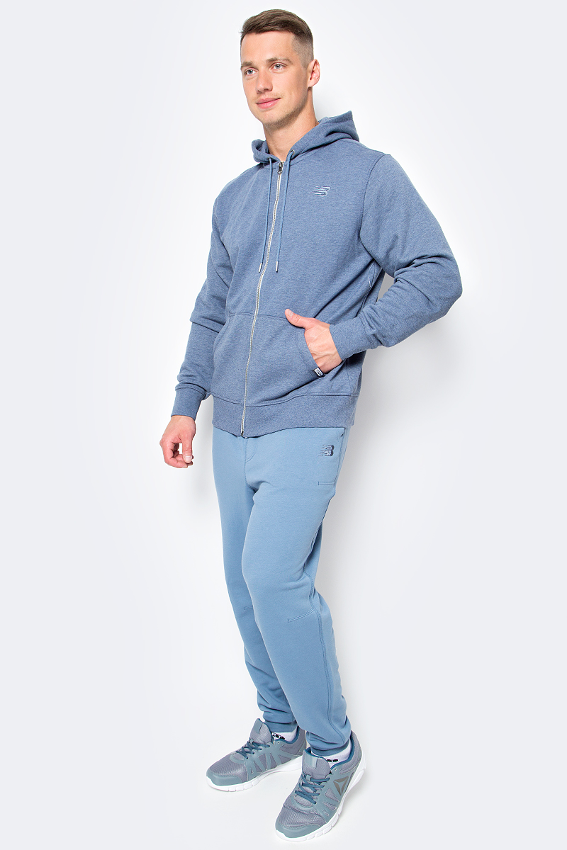Худи мужское New Balance Classic Full Zip Hoody, цвет: синий. MJ63550/DPE. Размер XXL (52/54)MJ63550/DPE Худи мужское New Balance Classic Full Zip Hoody, цвет: синий. MJ63550/DPE. Размер XXL (52/54)MJ63550/DPEХуди мужское Classic Full Zip Hoody от New Balance выполнен из мягкого трикотажа, махровая внутренняя отделка. Имеет капюшон с кулиской, застежка на молнию, длинные рукава, боковые карманы без застежки.