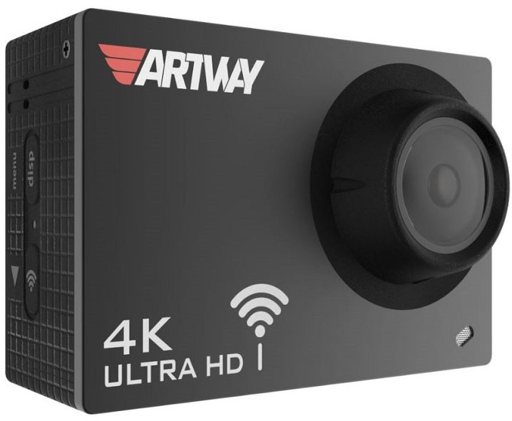 Artway AC-905, Black видеорегистраторAC-905 Artway AC-905, Black видеорегистраторAC-9052 в 1 ActionCamera + автомобильный видеорегистратор ActionCamera Artway AC-905 можно использовать в качестве автомобильного регистратора. Для этого в устройстве предусмотрены все необходимые функции. Режим циклической записи, который позволяет экономить место на карте памяти. Встроенный G-сенсор защитит от удаления или перезаписи, видеофайлы во время аварийных ситуаций. Функция НDR позволяет снимать ролики в высокого качества в условиях плохой освещенности или в ночное время при ярком свете фонарей и фар встречных автомобилей. В комплекте экшн-камеры входит специальное крепление с присоской на стекло автомобиля, а компактный размер камеры делает ее незаметной для окружающих. При использовании ActionCamera Artway AC-905 в качестве видеорегистратора, вы сможете рассмотреть на видео не только номерные знаки, но и мельчайшие действия и обстоятельства происшествия. Видео такого высокого качество позволит Вам доказать свою невиновность в случае судебных разбирательств. Благодаря встроенному Wi-Fi владелец устройства может сохранить на смартфон необходимые видеофайлы прямо на месте ДТП. Передав карту памяти сотруднику ДПС, можно не опасаться, что она будет утеряна вместе с записью дорожного события. Особенности:4KUltra HD (3200 х 1800, 25 к/сек)Высочайшее качество съемки 4KUltra HD обеспечивается благодаря мощному графическому процессору Allwinner V3 и матрице Sony с разрешением 16 мегапикселей. 4K это формат ультравысокой четкости, он в четыре раза лучше популярного Full HD, позволяет добиться максимально качественной картинки и в дневное и ночное время.Приложения для iOs и Android: для управления и просмотра видео дистанционно с мобильных устройств, бесплатное приложение для управления видеорегистратором через смартфон на базе iOS и Android находятся в свободном доступе в AppStore и GogglePlay. вы всегда можете установить их на свой смартфон для управления устройством, просмотра сохраненных видео или сохранения файлов на мобильном устройстве.Функция стабилизации изображения и компенсирования вибрации. Эта технология обработки изображения позволяет компенсировать тряску и вибрации при съемке во время движения и стабилизирует изображение во время съемки с рук. Также, полностью или частично, компенсируется движение одного из объектов в кадре. Качество изображения улучшается благодаря меньшей смазанности сюжетно-важных деталей. Замедленная съемка Матрица в AtionCamera Artway AC-905 способна захватывать видео с высокой частотой кадров в секунду, это дает возможность применять такой эффект, как слоу-моушен — замедленное видео. Доступны два режима замедленной съемки – FullHD (1080) 60 кадров в сек., HD (720) 90 кадров в секунду.Водонепроницаемый бокс и комплект крепежей AtionCamera Artway AC-905 обладает миниатюрными габаритами и приятным внешним видом. Ее можно легко фиксировать на тело во время занятия спортом или путешествия, что не стеснит ваши движения. Для крепления в комплектацию входят дополнительные аксессуары, а также специальный водонепроницаемый чехол, клейкая лента, основания для крепления на велосипед, шлем и в салон авто. Съемный аккумулятор. Аккумулятор легко устанавливается и снимается. Максимальное время автономной работы до 2 часов. Видеозапись можно осуществлять даже во время зарядки камеры.2 в 1! ACTION-КАМЕРА + ВИДЕОРЕГИСТРАТОР последнего поколения!Разрешение 4K ULTRA HDВстроенный WiFi-модуль и мобильные приложения iOs и AndroidФункция компенсирования вибраций и стабилизации изображенияВодонепроницаемый корпусТехнические характеристики: Количество камер:1Циклический режим (2min, 3min, 5min, off),Материал линз объектива: стеклоКоличество линз: 7Разрешение матрицы (Мпикс.) — видео 4KРазрешение матрицы (Мпикс.) — фото 16 Мпикс.Максимальное разрешение видеосъемки: 4K 3200?1800 25 fpsДоступные режимы съемки 4K 25FPS/2.7K 30FPS/1920?1080 60fps / 1920?1080 30fps / 1280?720 90fps /1280?720 60fps / 1280?720 30fpsКоличество кадров в сек: 30/60угол обзора объектива, гр: 170Возможность съемки фото / Разрешение фото, Мпикс: 16Тип записи Циклический с возможностью настройки временных отрезковФорматы записи видео: Mp4Видеокодек: H.264ЗумДИСПЛЕЙ: диагональ экрана () 1,77? LCD 320*240переход в спящий режим (Screen saver):местоположение: по центруПоддержка карт памяти: Micro SD card, рекомендуемый класс карты памяти 10ДОПОЛНИТЕЛЬНЫЕ ОПЦИИ/МОДУЛИ G-сенсор (датчик удара)Датчик движенияWi-FiTV-выход: HDMI совместимыйРазмер встроенной памяти (МБ): 2Автостарт записиВстроенный микрофон (Запись звука)время отключения (Auto power off(Shutdown time)): 1,3,5 минШатмп даты и времени на видеоДополнительные особенности Поворот корпусаМатериал корпуса: ПластикРабочая температура -25°C ~ 70°CВходное рабочее напряжение видеорегистратора 5В, Напряжение бортовой сети: 12 ВОЛЬТВходные параметы: сила тока видиорегистратора 2АЧастота: 50-60ГцВыходной интерфейс: Разъемы: mini USB питание, обмен информацией, mini HDMI подключение к телевизоруАККУМУЛЯТОР: тип литий — ионный емкость 1100 мАчВремя автономной работы: до 120 минТИП КРЕПЛЕНИЯ: присоскаЗАРЯДНОЕ УСТРОЙСТВО: универсальноеКомплектация: Видеорегистратор, Зарядное устройство автомобильное, Водонепроницаемый защитный корпус , Корпус-крепление, USB-кабель, Крепление для шлема с ремнем, Крепление на руль велосипеда, Универсальное крепление с 3М, Автомобильное крепление на стекло, Салфетка для очистки, Доп ремешок крепления, Переходник на штатив 1, Переходник на штатив 2, Переходник, Инструкция / Руководство пользователя