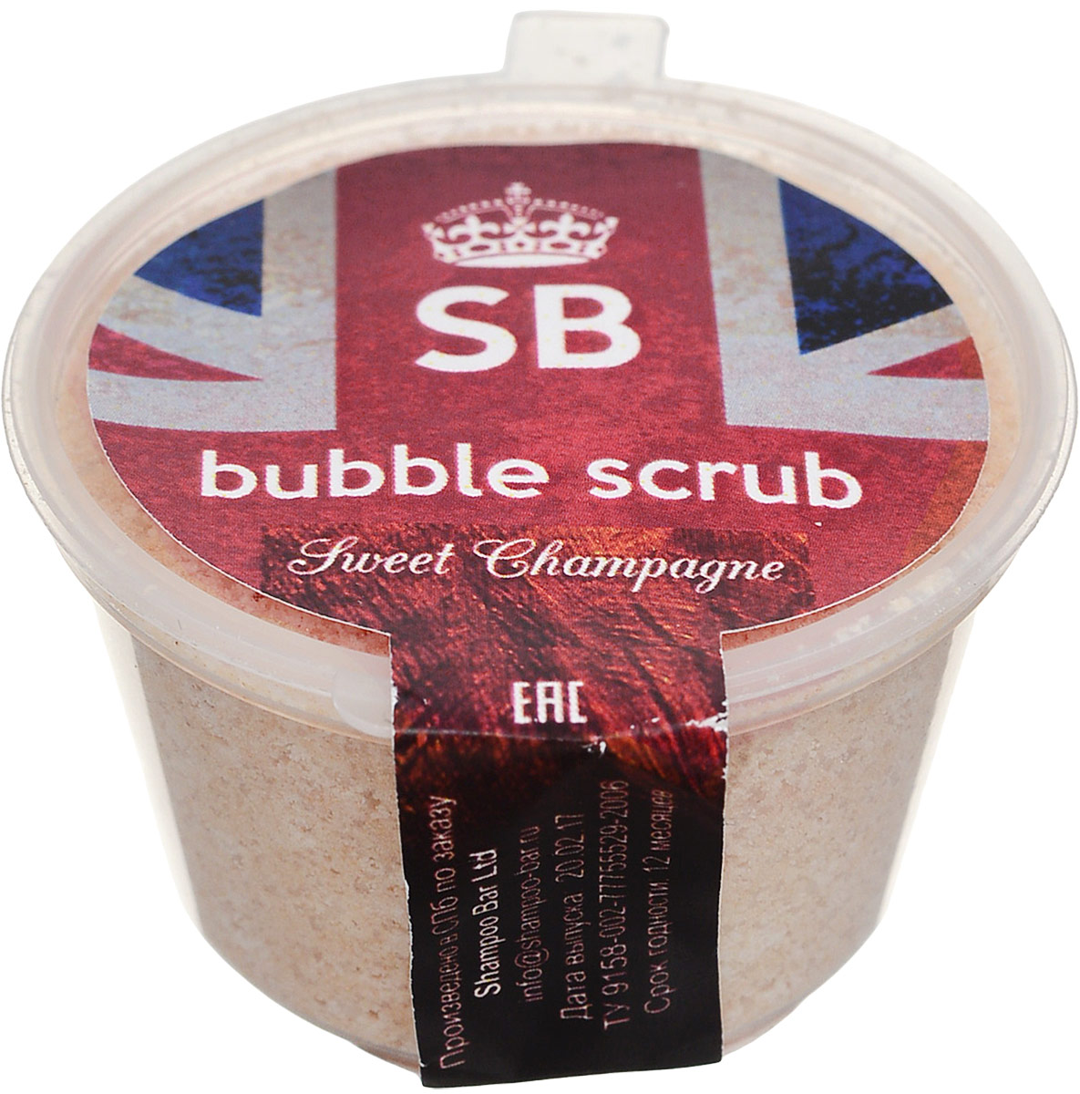 Shampoo Bar Скраб-пена с ароматом игристого вина Bubble Sweet Champagne, 80 грSB BSC Shampoo Bar Скраб-пена с ароматом игристого вина Bubble Sweet Champagne, 80 грSB BSCАбсолютное ноу-хау лаборатории Shampoo Bar. Аналогов нет ни у кого! Представляем вашему вниманию BUBBLE-SCRUB (бабл-скраб) с ароматом игристого вина. Это уникальный продукт для роскошного домашнего SPA-ухода: пузырящийся скраб и нежная пенка для релакс-ванны в одном! Формат - традиционный для лаборатории SB - твердый.