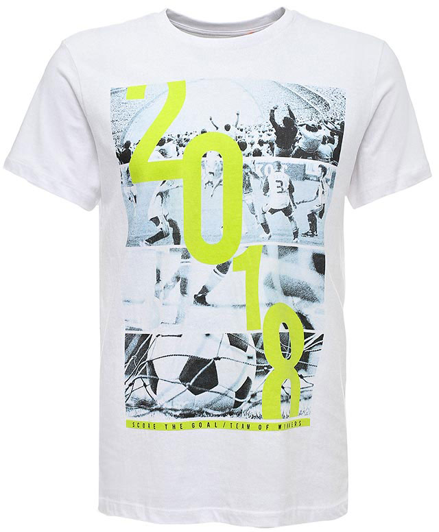 Футболка мужская Sela, цвет: белый. Ts-211/014-7320. Размер XXL (54)Ts-211/014-7320 Футболка мужская Sela, цвет: белый. Ts-211/014-7320. Размер XXL (54)Ts-211/014-7320Стильная мужская футболка Sela станет отличным дополнением к повседневному гардеробу каждого любителя футбола. Модель прямого кроя с короткими рукавами изготовлена из натурального хлопка и оформлена модным принтом на футбольную тематику. Круглый вырез горловины дополнен мягкой трикотажной резинкой. Модель подойдет для прогулок и дружеских встреч, а универсальный цвет позволит сочетать ее с любой одеждой.