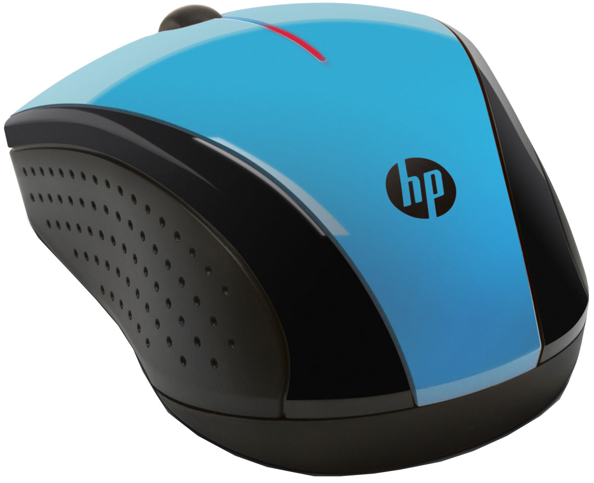 HP X3000, Light Blue мышьk5d27aa HP X3000, Light Blue мышьk5d27aaЭлегантная и современная мышь HP X3000 немедленно придаст самый стильный вид любому рабочему месту. Глянцевая черная и металлическая серая отделка придает изысканности. Кроме того, изогнутый силуэт создает притягательное впечатление.Беспроводная мышь HP X3000 оснащена всеми новейшими технологиями, которые могут быть вам необходимы. Беспроводное соединение 2,4 ГГц позволит ощутить настоящую свободу. Срок службы батареи до 12 месяцев. Колесо прокрутки позволяет перемещаться по веб-страницам и документам мгновенно. Оптический датчик работает на различных поверхностях.