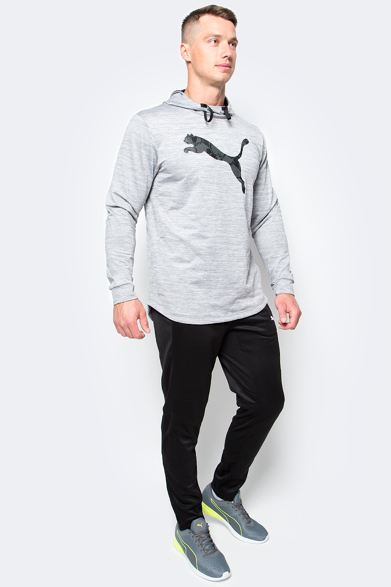 Худи мужское Puma Tech Fleece Hoodie, цвет: серый. 51517802. Размер XXL (52/54)51517802 Худи мужское Puma Tech Fleece Hoodie, цвет: серый. 51517802. Размер XXL (52/54)51517802Удобное мужское худи Tech Fleece Hoodie изготовлено из футера с легким начесом. Высокофункциональная технология dryCELL отводит влагу, поддерживает тело сухим и гарантирует комфорт во время активных тренировок и занятий спортом. Ткань изделия легко растягивается и обеспечивает полную свободу движений. Кофта имеет стандартную посадку, классический крой и длинные стандартные рукава. Удлиненный задний подол закрывает поясницу. Дополнительное удобство создают два боковых кармана для хранения мелочей, а также капюшон с сетчатой подкладкой и затягивающимся шнуром. Модель декорирована на груди логотипом PUMA. Такое худи специально создано для твоего комфорта, независимо от интенсивности твоей тренировки.