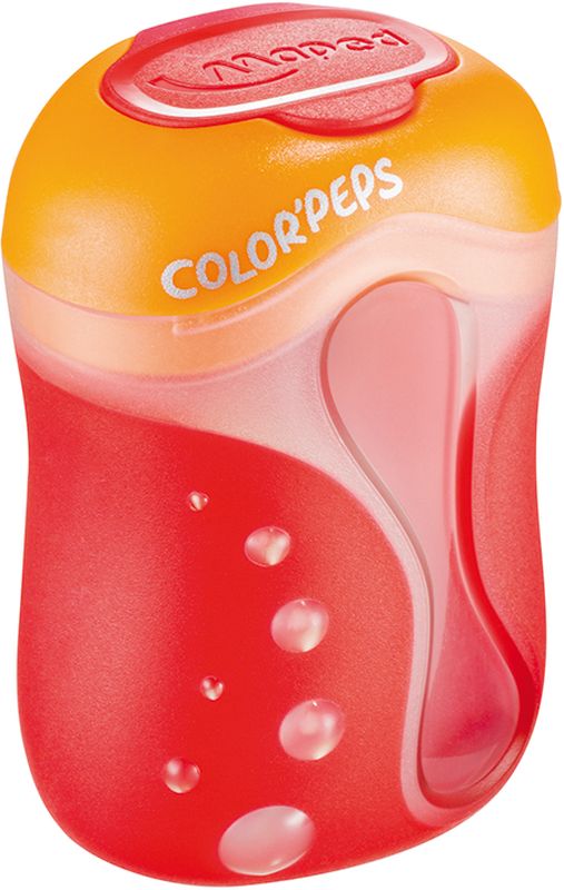 Maped Точилка Color Peps двойная цвет красный оранжевый043110 Maped Точилка Color Peps двойная цвет красный оранжевый043110Двойная точилка Color Peps с пластиковым корпусом предназначена для затачивания цветных карандашей.Точилка имеет два отверстия для карандашей различных диаметров. Острое лезвие обеспечивает высококачественную и точную заточку. Карандаш затачивается легко и аккуратно, а опилки после заточки остаются в специальном контейнере. Точилка дополнена практичной пластиковой крышечкой, а также системой закругления кончика.