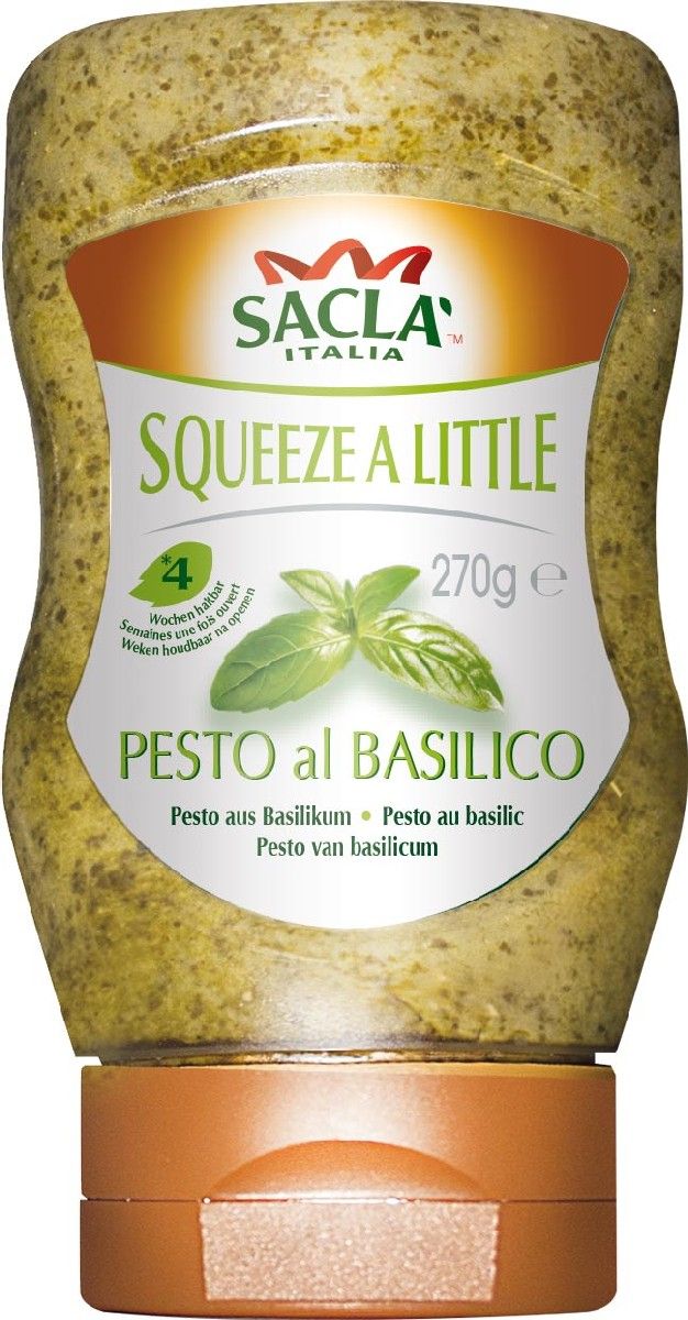 Sacla Pesto al Basilico из базилика песто-соус (топ-даун), 270 г sacla pesto genovese tofu bio с тофу песто соус по генуэзски био 190 г