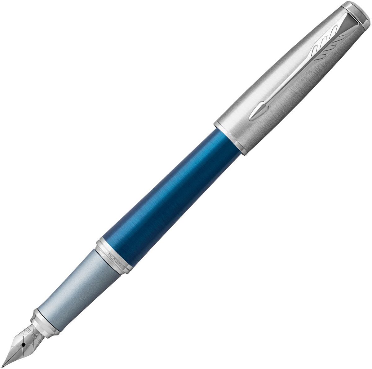 Parker Ручка перьевая URBAN Premium Dark Blue чернаяPARKER-1931563 Parker Ручка перьевая URBAN Premium Dark Blue чернаяPARKER-1931563Материал корпуса: Анодированный алюминий цвета морской волны с круговой полировкой, серо-голубая зона захвата. Покрытие корпуса: анодированный алюминий цвета морской волны с круговой полировкой.Материал отделки деталей корпуса: хромированные элементы, Колпачок из хромированной латуни.Перо: Нержавеющая сталь.Способ подачи стержня: колпачок.Вложение: 1 синий картридж.Сделано в Китае.Аналог PARKER-S094916.
