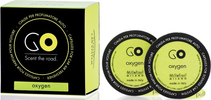 Картридж сменный Millefiori Milano GO Refill Воздух / Oxygen, 2 капсулы13RGOX Картридж сменный Millefiori Milano GO Refill Воздух / Oxygen, 2 капсулы13RGOXКартридж сменный Millefiori Milano GO Refill наполнит ваш автомобиль неповторимым ароматом. Ароматизатор произведен из натуральных компонентов и является образцом качественного и безопасного продукта. Каждая сменная капсула прослужит около 4-х недель. Описание ароматической композиции: свежие ноты сосновых колючек и лимонных корок.Базовые ноты: Лилла, Кедровые листья, Лимонные корки.Средние ноты: Бурбонская герань, Морские водоросли, Кардамон, Гвоздика, Листья фиалки, Голубой гиацинт, Почки черной смородины.Верхние ноты: Белый мускус, Серая амбра, Жженый солод.Товар сертифицирован.