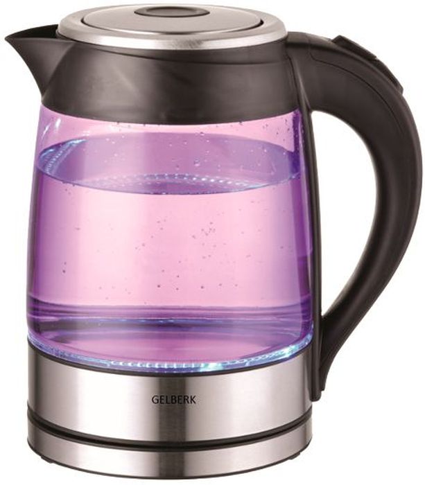 Gelberk GL-340 чайник электрическийGL-340 Gelberk GL-340 чайник электрическийGL-340Электрический чайник Gelberk GL-340 в стильном стеклянном корпусе мощностью 1500 Вт и объемом 1,2 литра отвечает всем современным требованиям надежности и безопасности. При его производстве используются только высококачественные и экологически безопасные материалы, а также нагревательный элемент и контроллеры высокого класса надежности. Безопасность обеспечивает блокировка включения без воды. Чайник автоматически выключается при закипании.Устройство будет служить вам долгие годы, наполняя ваш быт комфортом!