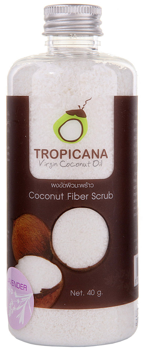 Мягкий скраб из кокосовой стружки и Лавандой Tropicana, 40 гр