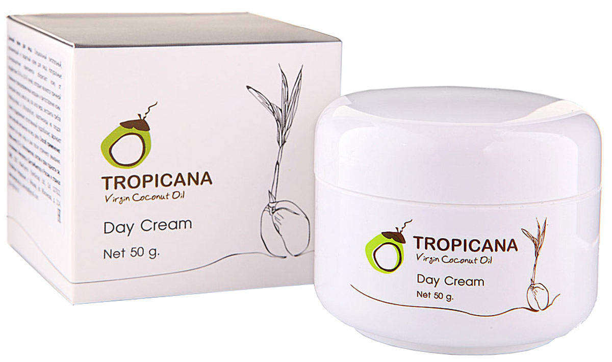 Дневной крем для лица Tropicana, 50 грA17044/02 Дневной крем для лица Tropicana, 50 грA17044/02Специальный питательный, увлажняющий и защитный крем для лица. Натуральные солнцезащитные компоненты оберегают кожу от воздействия UV-A и UV-B лучей, которые являются причиной появления преждевременных морщин и фитостарения кожи. Кокосовое масло, масло ши, сок алоэ вера, экстракты грибов PhellinusLinteus и Schizophyllum, каротиноиды из плодов томата поддерживают естественный гидробаланс, заряжают кожу энергией витаминов на весь день.
