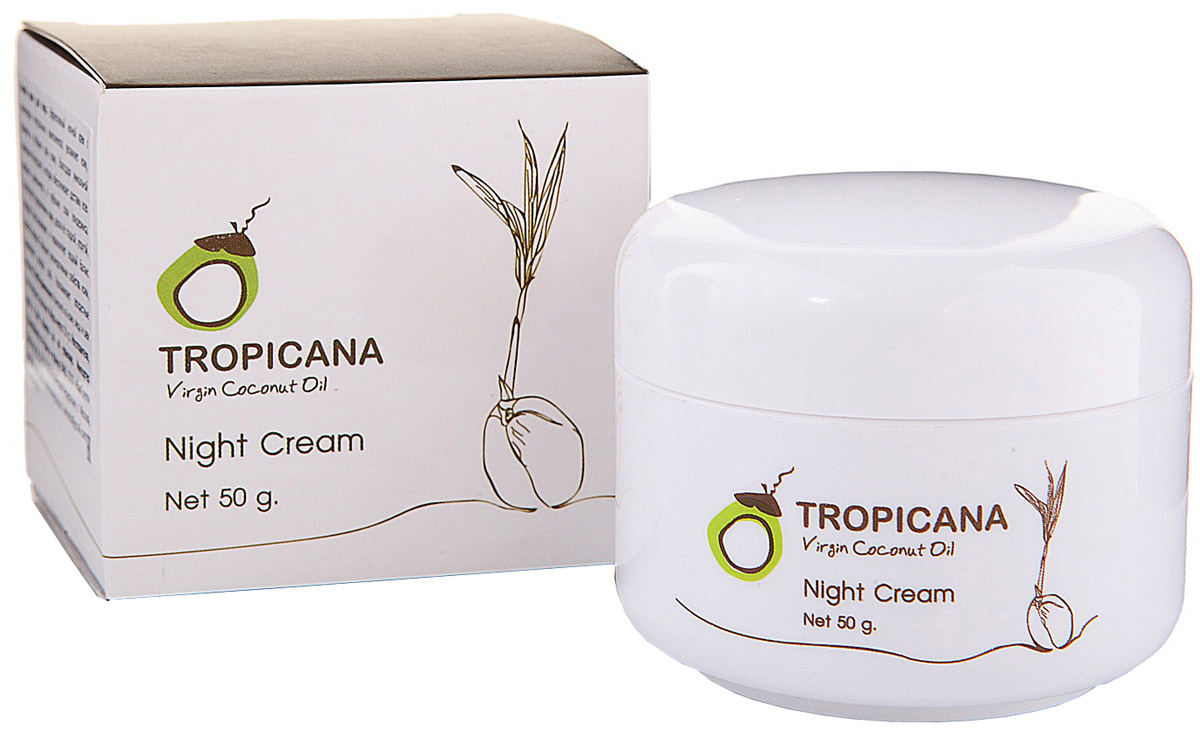 Ночной крем для лица Tropicana, 50 грA17075/03 Ночной крем для лица Tropicana, 50 грA17075/03Эффективный ночной крем с комплексом натуральных компонентов, увлажняет кожу, проникая в глубокие слои кожи, благодаря уникальной технологии Nanocube-V, которая обеспечивает доставку всех активных компонентов в глубокие слои эпидермиса. Способствует оздоровлению кожи, делая ее гладкой, упругой, сияющей. Восстанавливает и нормализует водный баланс кожного покрова. Повышает регенеративные свойства кожи, выравнивает роговой слой. Разглаживает возрастные морщины.