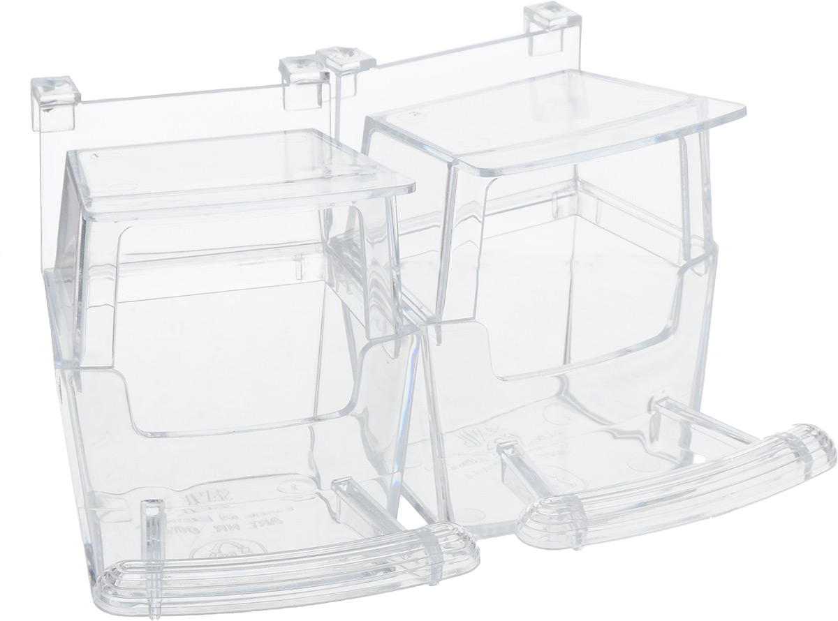 Кормушка для птиц Savic Bird Feeder, 2 шт5911-0000 Кормушка для птиц Savic Bird Feeder, 2 шт5911-0000Кормушки для птиц Savic Bird Feeder выполнены из прозрачного пластика. Изделия легко фиксируются на прутьях клетки с помощью специальных крючков. В комплекте 2 кормушки.