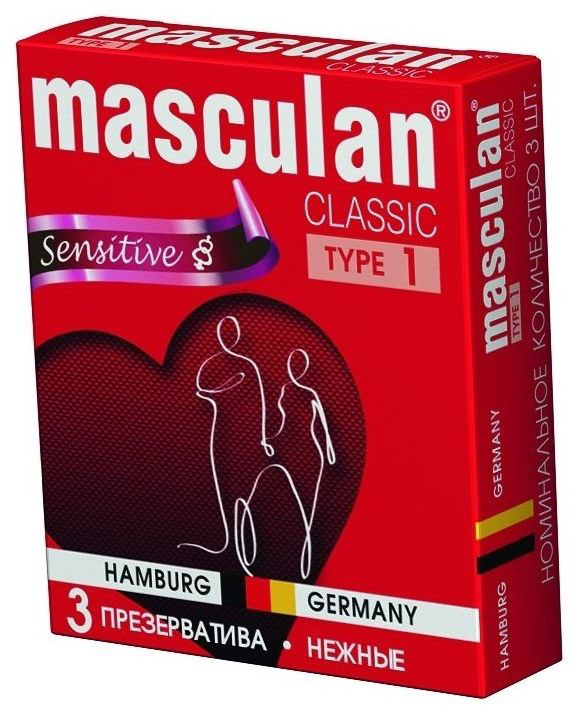 Masculan Презервативы 1 Classic №3, нежные00167 Masculan Презервативы 1 Classic №3, нежные00167Презервативы нежно розового цвета, классической формы без рельефной структуры. Обеспечивают сохранение естественных ощущений во время полового акта. Предназначены для предохранения от нежелательной беременности и защиты от заболеваний, передающихся половым путем. Продукция Маскулан по качеству изделия и упаковки является товаром премиум класса, однако позиционируется бренд в среднем ценовом сегменте, предоставляя высокое качество изделия по доступной основной массе населения цене. Презервативы Masculan значительно превосходят требования ГОСТа по многим характеристикам (длина, сила на разрыв и т.д.)