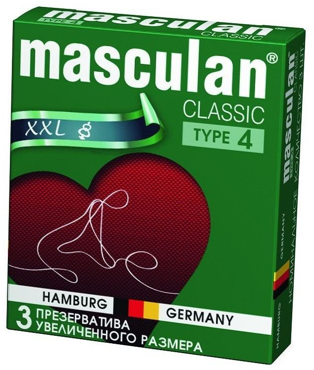 Masculan Презервативы 4 Classic №3, XXL, увеличенного размера