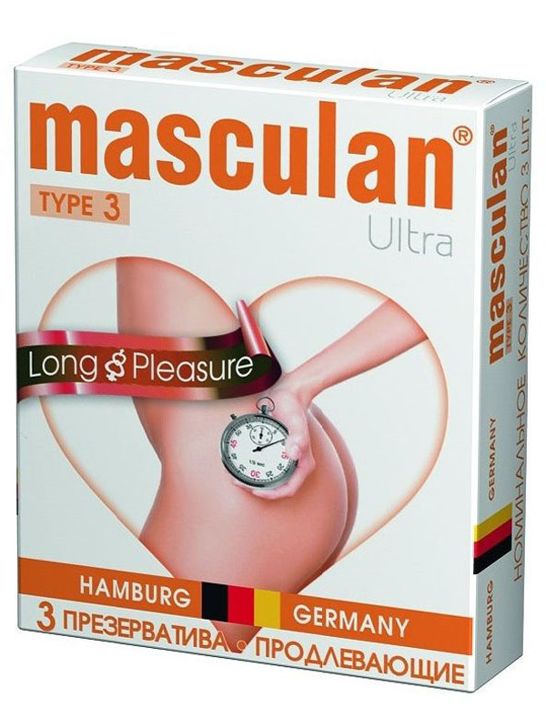 Masculan Презервативы 3 Ultra №3, с анестетиком для продления ощущений, с колечками и пупырышками Masculan Презервативы 3 Ultra №3, с анестетиком для продления ощущений, с колечками и пупырышками