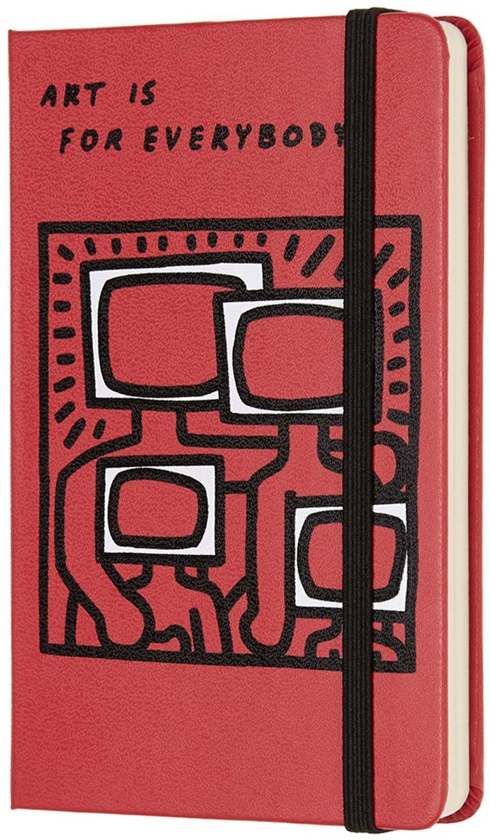 Moleskine Записная книжка Keith Haring Pocket 96 листов без разметки цвет красный430907 Moleskine Записная книжка Keith Haring Pocket 96 листов без разметки цвет красный430907Keith Haring - новая ограниченная серия записных книжек Moleskine. Посвящена легендарному американскому художнику 80-х годов 20 века. Блокноты украшены репродукциями его работ.Неповторимые черты записной книжки Moleskine Keith Haring: прошитый нитками переплет; cкругленные углы;не желтеющие со временем страницы; быстро впитывающая чернила бумага; вместительный внутренний кармашек; закладка-ляссе;резинка-фиксатор.